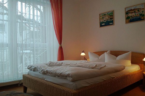 Schlafzimmer 3-Raum-Ferienwohnungen im Feriendomizil Binz auf Rügen
