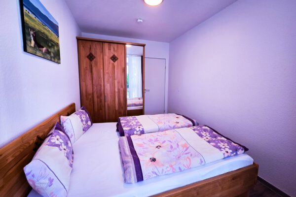 Schlafzimmer 3-Raum-Ferienwohnung in Binz auf Rügen